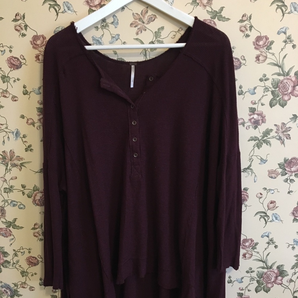 Oversized Free People Henley